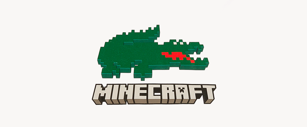 Collab entre Minecraft e Lacoste